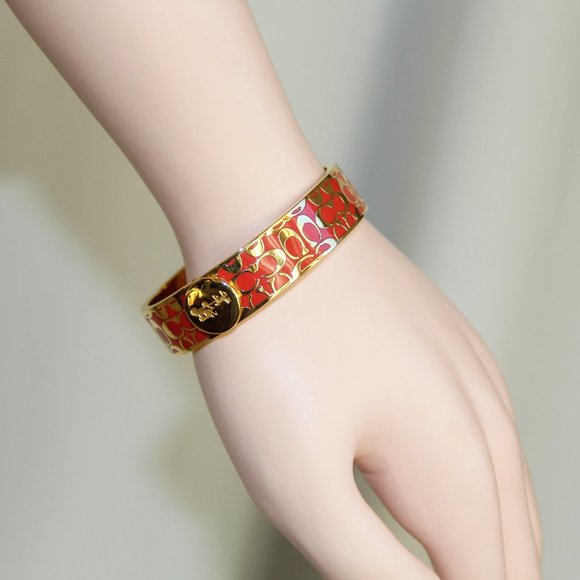 Coach Legacy Signature C Hinged Bangle - Picture 7 of 13